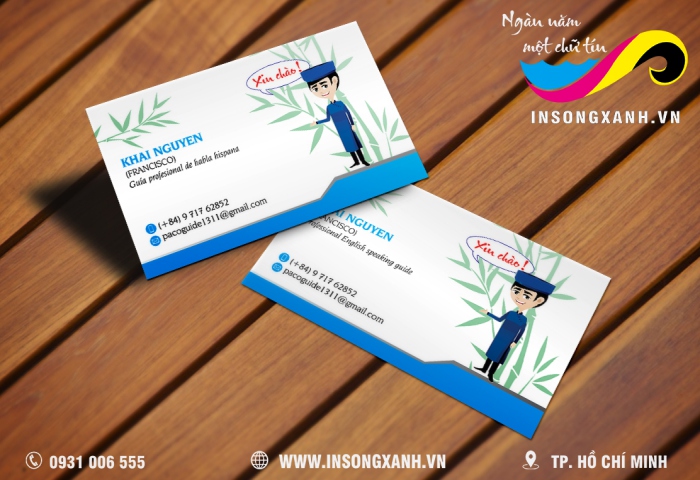 mau card visit trung tam tieng anh 2