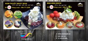 tờ rơi kem tươi đẹp