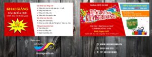tờ rơi khai trương chương trinh trung tâm ngoại ngữ 01