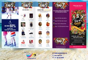 tờ rơi trung tâm thương mại vincom