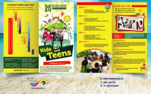 Tờ rơi trung tâm tiếng anh đẹp