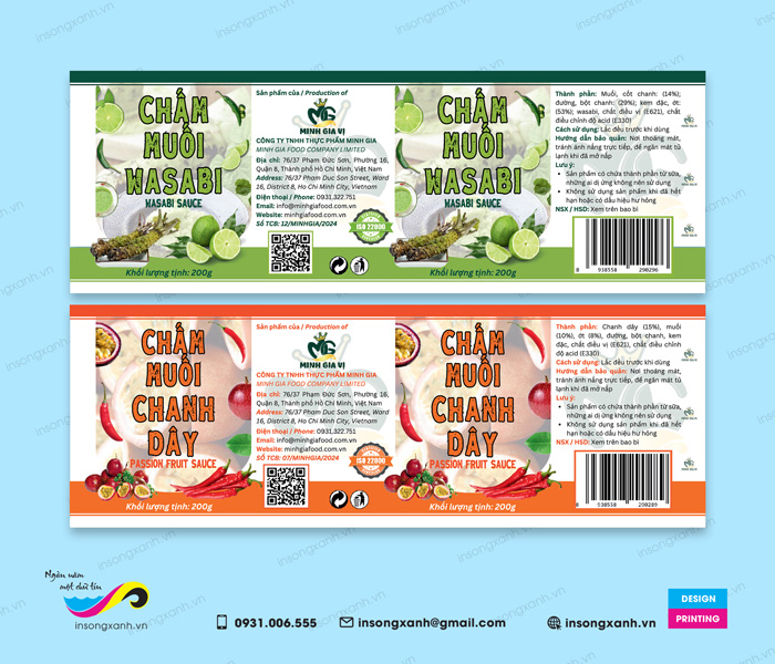 in tem nhãn cho ngành nông nghiệp