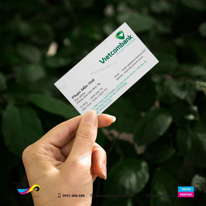 in name card ngân hàng tại Tân Bình - Ngân hàng Vietcombank