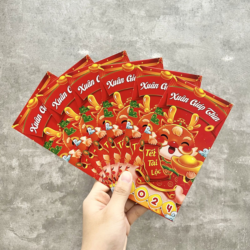 In Bao Lì Xì Tết Nhanh 24h Tại Đơn Vị Uy Tín