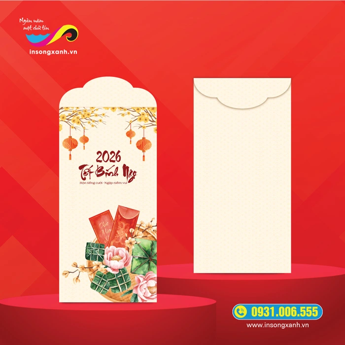Dịch vụ in bao lì xì Tết nhanh 24h
