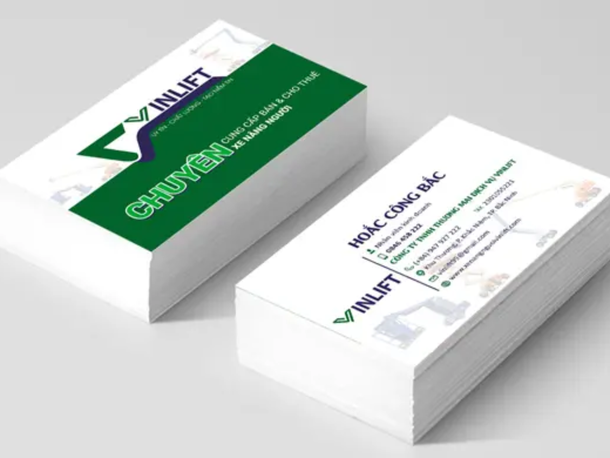 In Card Visit Nhựa PVC Bồi Hai Lớp Cao Cấp